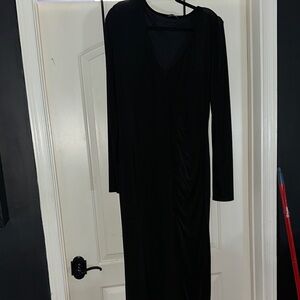 Fashion Nova Classic Black Long Sleeve Dress